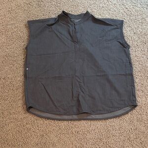 Sleeveless Charcoal Gray Top